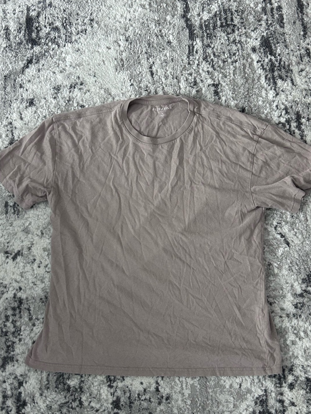 PacSun Short Sleeve Crewneck T‑Shirt in Taupe Gray